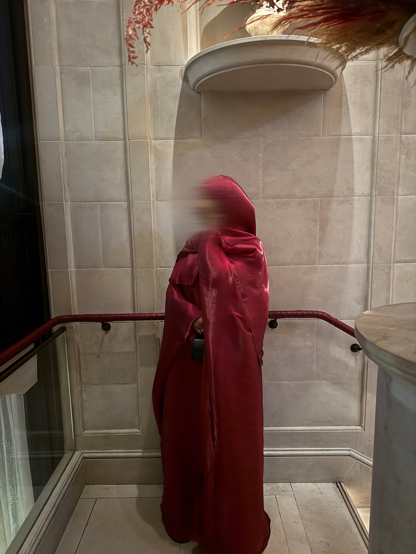 Cherry Red Abaya