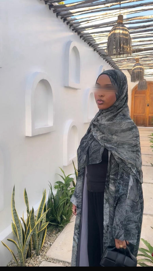 Dusky Marble Abaya