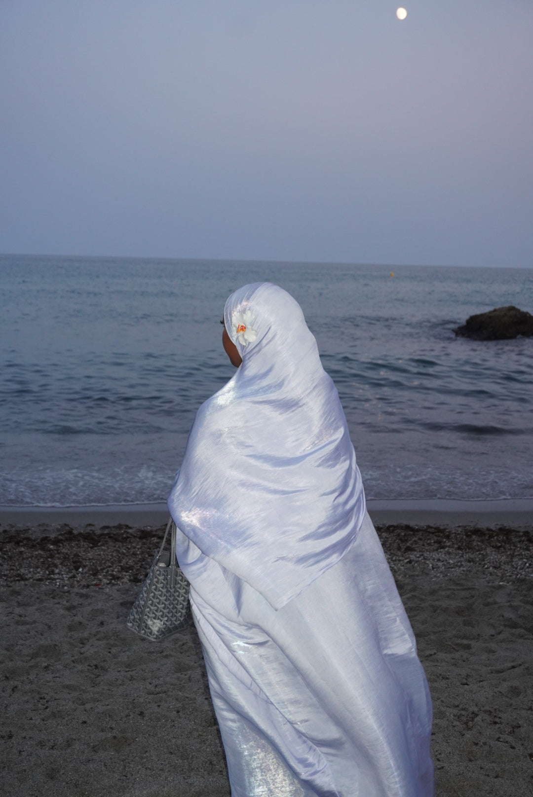 Icy Blue Abaya