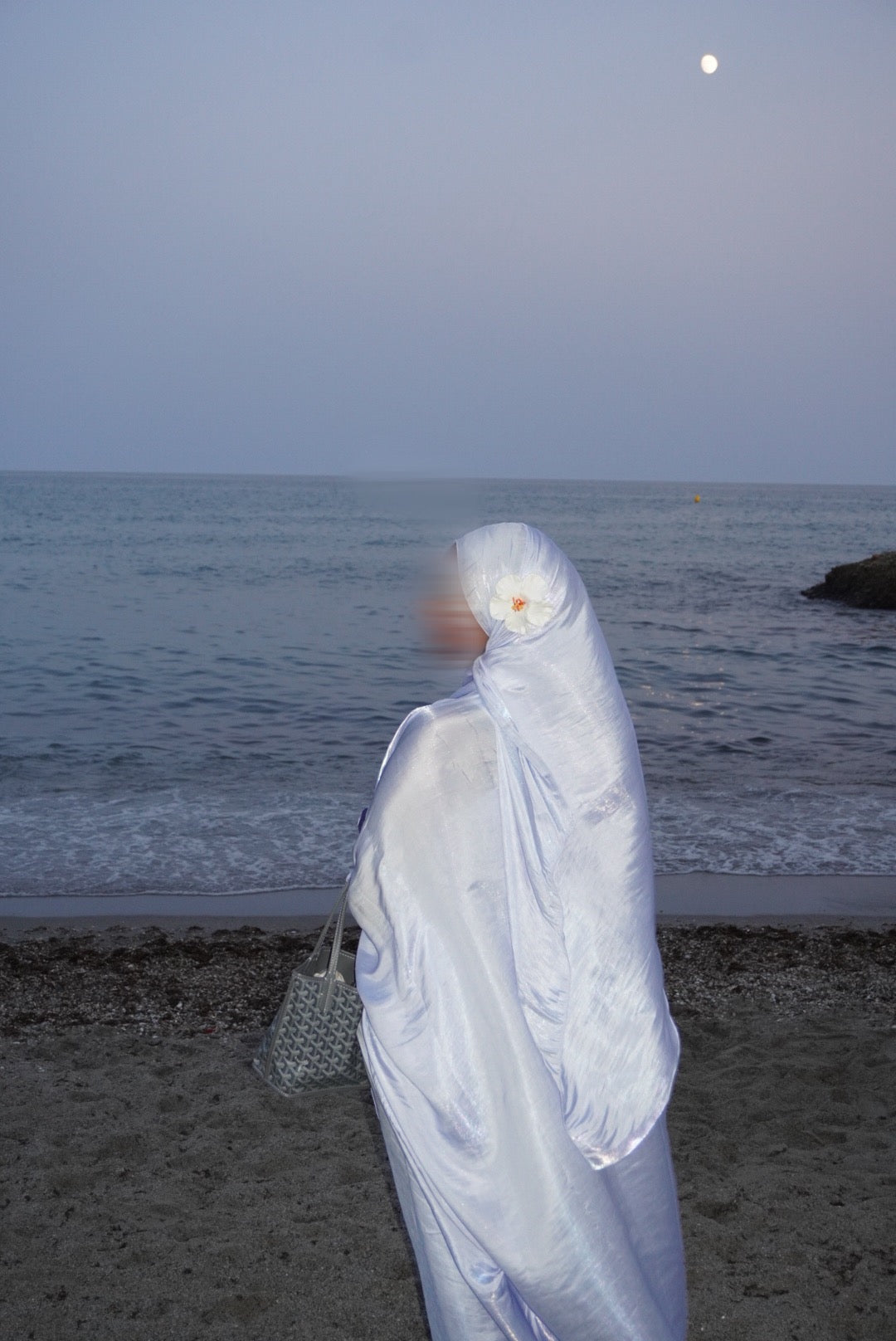Icy Blue Abaya