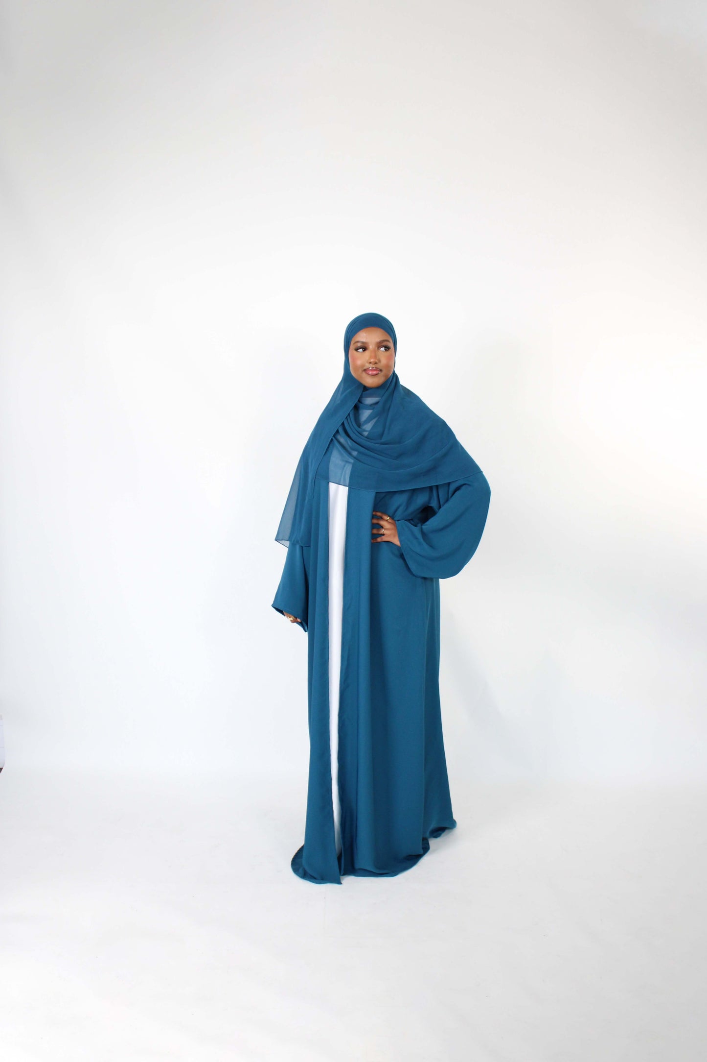 Turquoise Blue Abaya